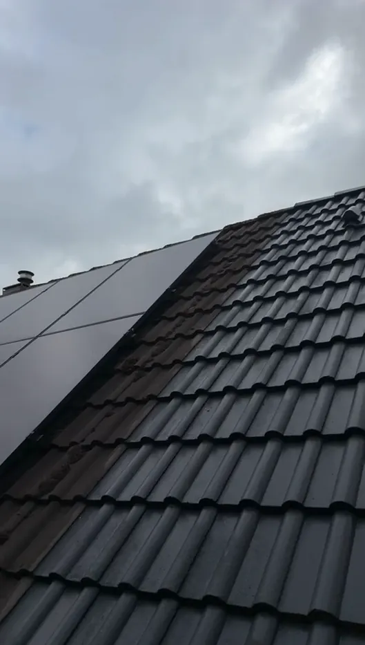 Gerenoveerd en behandeld dak